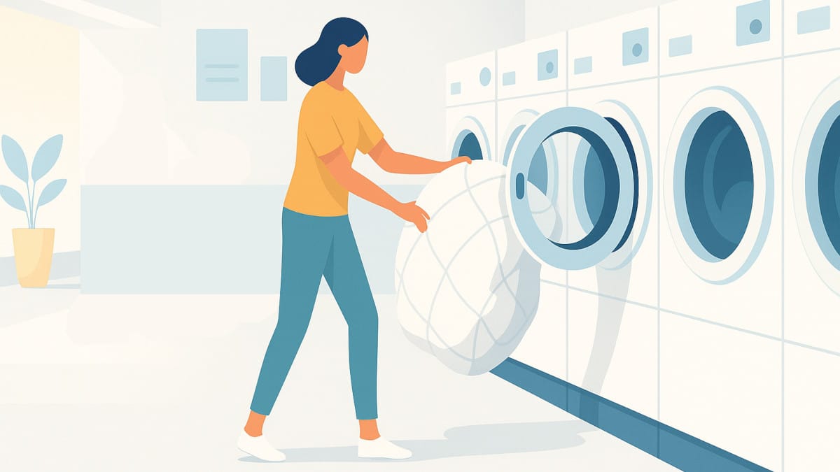 羽毛布団 コインランドリーでカバーをつけたまま洗濯してもOK？