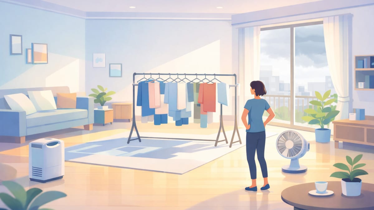 部屋干しは何時間で乾く？乾く時間の目安