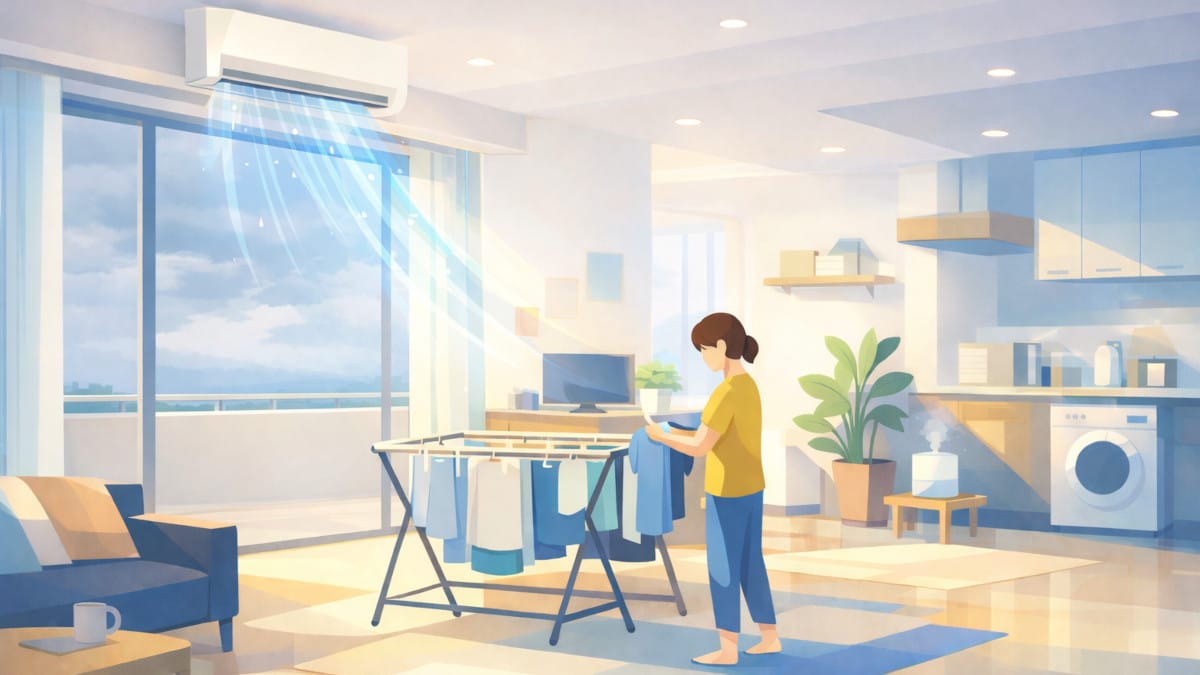 部屋干しは何時間で乾く？乾く時間の短縮法