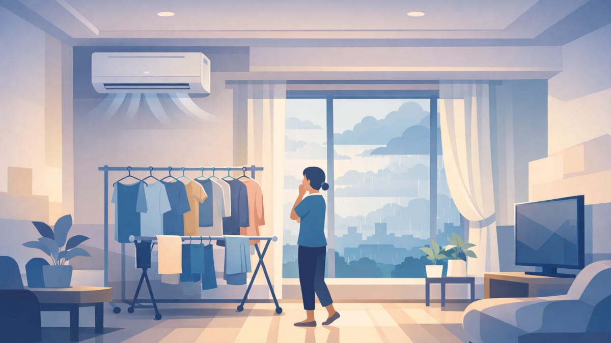 部屋干しの湿気を取る方法の基本と原因